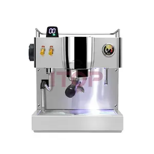 Paslanmaz çelik küçük ev tam yarı otomatik İtalyan Espresso Cappuccino Latte kahve makinesi ticari