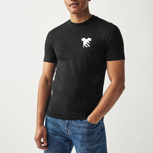 Camisetas de Algodón Lisas para Hombre, Manga Corta, Corte Regular, Preencogidas, Transpirables, con Logotipo Impreso Digital Personalizado, Marca Privada, Venta al Por Mayor OEM - Product Image 3