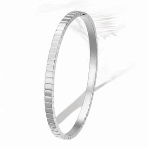 Acier inoxydable Snap - in ou Rose <span class=keywords><strong>Clou</strong></span> Bracelet Version Coréenne Simple Titane Acier Bracelet Femmes - Product Image 4