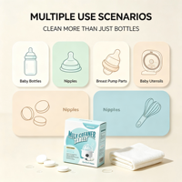 Nettoyage en profondeur pour stérilisateurs et sèche-linges, ingrédients naturels à base de plantes, nettoyant pour biberons écologique en comprimés