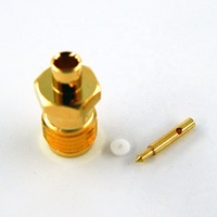 Câble coaxial RF RG405 semi-rigide 086'' étanche avec connecteur SMA femelle droit à polarité inversée