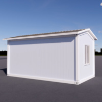 Maisonnette Modulaire Préfabriquée Moderne en Conteneur, Finition Bois, Montage Rapide, Cabane pour Évasion dans le Jardin