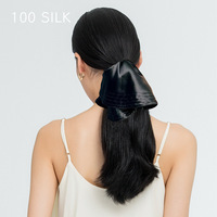 Jachon – Vente en gros de chouchous et élastiques à cheveux en soie de mûrier 19 Momme surdimensionnés, personnalisables avec logo, pour filles, unis, pour usage quotidien