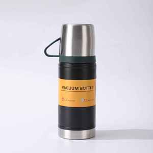 304 Stainless Steel Insulated Water Bottle Gift Set 6-12 Hours Thermal Insulation One Bottle Three Lids Portable Design - Product Image 6