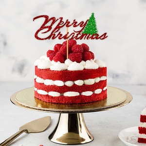 <span class=keywords><strong>Buon</strong></span> <span class=keywords><strong>natale</strong></span> <span class=keywords><strong>Feliz</strong></span> <span class=keywords><strong>Navidad</strong></span> Cake Topper decorazione Plug-In accessori per dolci da forno per feste - Product Image 2