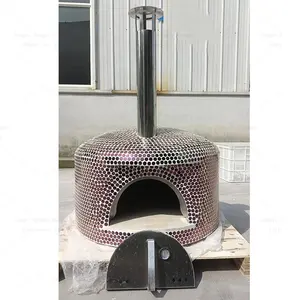 dome mosaic lebanese large wood stone pizza oven clay 450 degrees portable italy wooden ovens for pizza