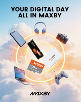 MAXBY M1 512GB PCIe 3.0 X4 NVMe SSD 550TB TBW 3500MB/s Kecepatan Baca untuk Peningkatan Penyimpanan PC Gaming