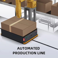 Chariot robot AGV intelligent 300 kg, navigation magnétique, longueur de fourche 1000 mm, vitesse de levage 4 m/min, pour la logistique d'usine et la livraison de matériaux