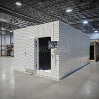 Chambre froide modulaire professionnelle avec panneaux sandwich en PU et verrouillage par came, 8x8x8 pieds