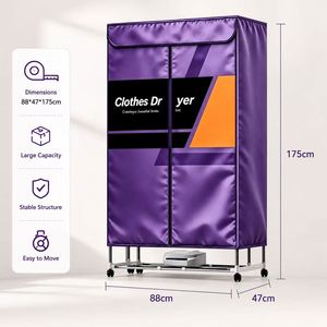 Secadora de Ropa Eléctrica Portátil Multifuncional de 2000W de Alta Potencia para Uso Doméstico y Hotelero, Eficiencia Energética, Plástico ABS - Product Image 2