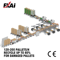 Ligne de tri, réparation et reconditionnement automatique de palettes en bois FENGKAI SF5000, durée de vie de 15 à 20 ans, certifiée Sie Schneider CE ISO