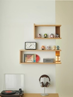 Étagère murale en bois massif pour les coins de cuisine (pas de perçage requis) |   Étagère de présentation créative pour boîtes mystères, idéale pour les coins du salon
