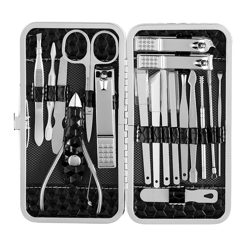 Маникюрный набор для ногтей кусачки для ногтей Педикюр Набор 18 штук из нержавеющей стали набор для маникюра профессиональный уход за домашними животными комплекты средства для ухода за ногтями