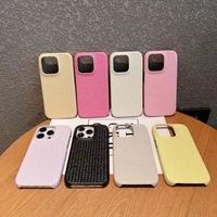 Mode Tressé Texture Demi Pack Designer Couverture de Téléphone Mobile Téléphone Cas Accessoires 2024 pour Iphone 15 13 14 11 Pro Max