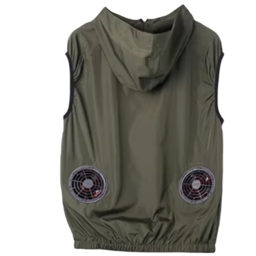 Air Conditioner Vest  Sleeveless Jacket With Two Fan OEM Cooling Clothes ODM Summer Workwear for Fishing Builder Electric Welder