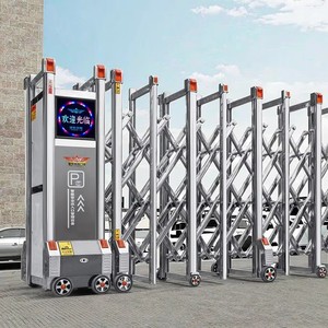 Puerta Corredera Automática Retráctil de Acero Inoxidable Shengshichanglong para Uso en Escuelas, Villas y Apartamentos - Product Image 1