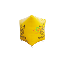 Bouée de publicité de cube gonflable flottant sur la bouée gonflable spéciale de l'eau pour la compétition de natation