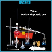 Kit d'Appareils de Distillation en Verre pour Huiles Essentielles, Ensemble de Verres de Laboratoire pour Étudiants avec Accessoires Complets