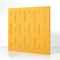 Panneau acoustique en feutre de fibre de polyester 600*600mm, panneau de feutre insonorisant pour salle de musique, salle d'art
