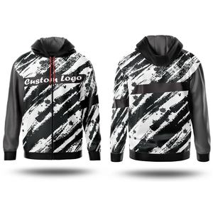 Sudadera con Capucha y Cremallera Completa con Logotipo Personalizado para Hombre, Chaqueta con Capucha de Forro Polar Cálido para Invierno, Ropa Urbana Unisex, Venta al por Mayor, OEM, ODM - Product Image 4