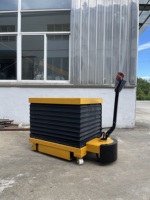 Table élévatrice à ciseaux électrique, plateforme de levage hydraulique mobile, transpalette à batterie pour la manutention des matériaux en entrepôt