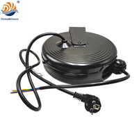 Carrete de Extensión de Alta Resistencia, Venta Directa de Fábrica, Cable de Extensión de 14AWG 16A 3 Pines 250V con Enchufe Americano, Carrete de Cable Negro para Exteriores DYH-2108