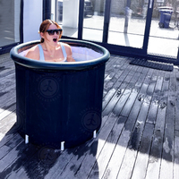 Baignoire gonflable portable et pliable en PVC pour adultes, bain froid pour la récupération, utilisation en extérieur et en intérieur
