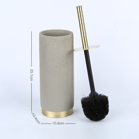 SHENGXIN hôtel porte-brosse à dents salle de bain produits brosse de toilette gris résine salle de bain accessoires ensemble avec Base en métal 4 pièces ensemble