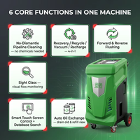 Machine de rinçage et de vidange d'huile de climatisation automobile automatique HO-X811 HONOW avec compresseur Danfoss SC12G et vitesse de vide élevée
