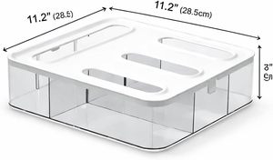 <b>Storage</b> Bag Organizer with clear Window Stackable <b>Storage</b> <b>Drawer</b> Acrylic <b>Plastic</b> Bag <b>Storage</b> Kitchen Ziplock Bag Organizer - Product Image 2