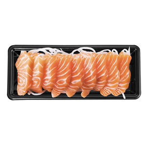 Bandeja de sushi negra desechable versátil de alta calidad con diseño japonés de tapa transparente para uso alimentario del proveedor de Taiwán - Product Image 2
