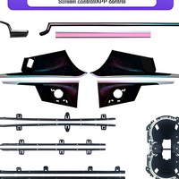 Éclairage d'ambiance de voiture style galaxie 64 couleurs pour Audi A5 2019-2024, lumières LED intérieures pour la décoration, composant de mise à niveau