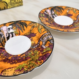 New European <b>Bone</b> <b>China</b> Cup and Saucers Afternoon <b>Tea</b> - Product Image 4