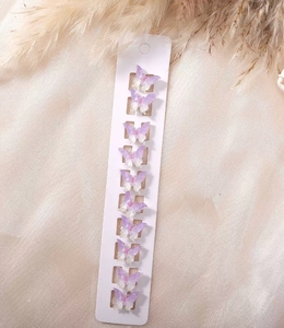 Оптовые корейские заколки для волос с градиентным эффектом в виде бабочек, разноцветные, для девочек, для плетения кос, аксессуары для волос - Product Image 5