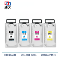 Bolsa de tinta pigmentada compatible T9731 T9732 T9733 T9734 para Epson WorkForce Pro WF-C869R, paquete de tinta de alta capacidad con chip BK C M Y