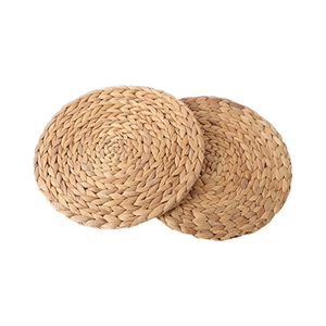 Ensemble de sets de table ronds modernes et luxueux, écologiques, résistants à la chaleur, antidérapants, en polyester et coton, prix de gros - Product Image 1