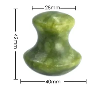 Лидер продаж, натуральный камень Xiuyan для массажа лица, Инструмент Для Массажа Гуаша из зеленого нефрита