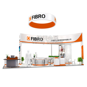 Conception de stand d'exposition FIBRO, kiosque moderne en acier, solution complète pour un projet - Product Image 4