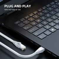 CAT6 kabel Patch RJ45 LAN kabel Ethernet 0.5 sampai 50M, kabel jaringan Router komunikasi transmisi kecepatan tinggi
