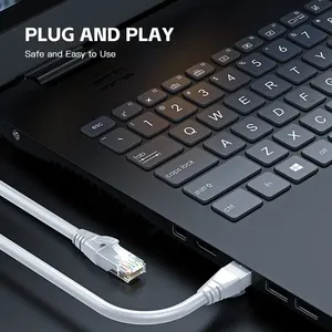 สายแพทช์ <span class=keywords><strong>CAT6</strong></span> RJ45แลนอีเทอร์เน็ต0.5ถึง50เมตรสายเคเบิลเครือข่ายเราเตอร์สื่อสารความเร็วสูงสำหรับการส่งข้อมูล - Product Image 5