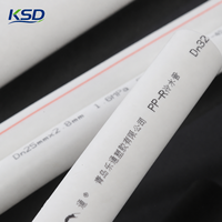Tuyau PPR KSD PN20, tube en plastique, tubo plomberie PPR, tuyaux et raccords PPR, tuyau PPR pour eau chaude et froide