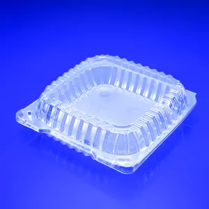 Factory Supply Disposable Plastic Food Container Clear Custom PET Plastic Box For Bakery