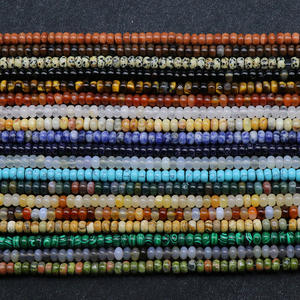 Grosir 5*8mm kristal alami mata harimau manik-manik Abacus bulat datar batu permata menyembuhkan manik-manik untuk gelang pembuatan perhiasan kalung - Product Image 2