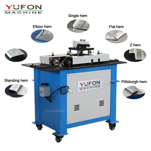 Máquina formadora de cuellos giratorios de acero para conductos cuadrados Yufon, tipo Pittsburgh, para la fabricación de tuberías <span class=keywords><strong>HVAC</strong></span> - Product Image 1