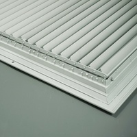 Diffuseur d'air carré avec amortisseur Système CVC (CD-SA4-A2+VCD) Diffuseur de plafond pour la ventilation de l'air