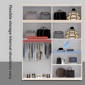 אופנה מודרנית אחסון מתכת ארון קיר עיצוב עבור דירה או חדר שינה תצוגה - Product Image 5