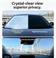 Lámina de Vinilo para Ventanas de Automóviles Precortada de 1.52*30M con 8 Años de Garantía, Protección de Privacidad Personalizada, Rollos de Película Negra para Ventanas de Automóviles