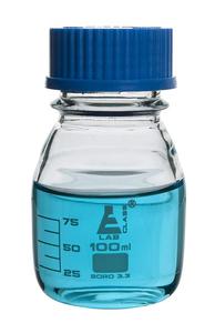 Bouteilles de réactif d'eau en plastique Borosilicate avec chapeau à vis, prix d'usine, laboratoire 250Ml 1000 <span class=keywords><strong>Ml</strong></span> verre borosilicaté transparent - Product Image 2