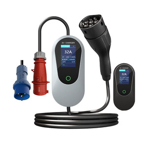 <span class=keywords><strong>Cargador</strong></span> Portátil para Vehículos Eléctricos de Nivel 2, 7kw, 11kw, 22kw, Tipo 1, Tipo 2, Enchufe GBT, <span class=keywords><strong>Cargador</strong></span> Portátil de Corriente Alterna con Enchufe CEE Azul y Rojo - Product Image 1