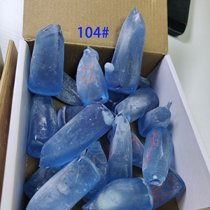 Materiales Sintéticos Sin Cortar 104 # -152 #   Espinela Azul en Bruto Sin Cortar 108 #   Materia Prima de Espinela para la Fabricación de Joyas - Product Image 3